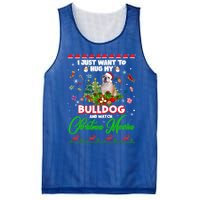 I Just Want To Hug My Bulldog And Watch Christmas Movies Meaningful Gift Mesh Reversible Basketball Jersey Tank