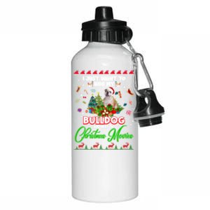 I Just Want To Hug My Bulldog And Watch Christmas Movies Meaningful Gift Aluminum Water Bottle