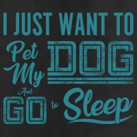 I Just Want To Pet My Dog And Sleep Microfiber Hand Towel