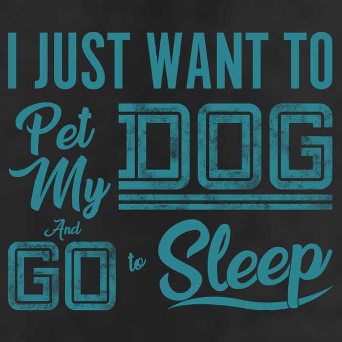 I Just Want To Pet My Dog And Sleep Microfiber Hand Towel