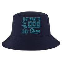 I Just Want To Pet My Dog And Sleep Cool Comfort Performance Bucket Hat