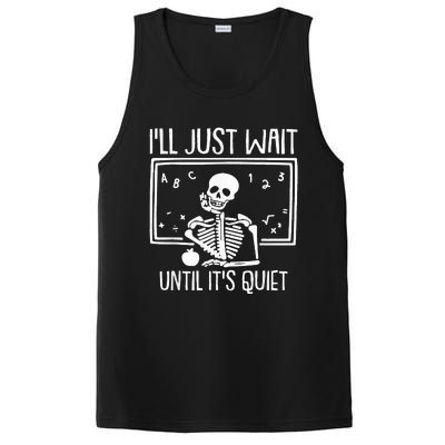 Ill Just Wait Until Its Quiet Teacher Lazy Halloween Costume PosiCharge Competitor Tank