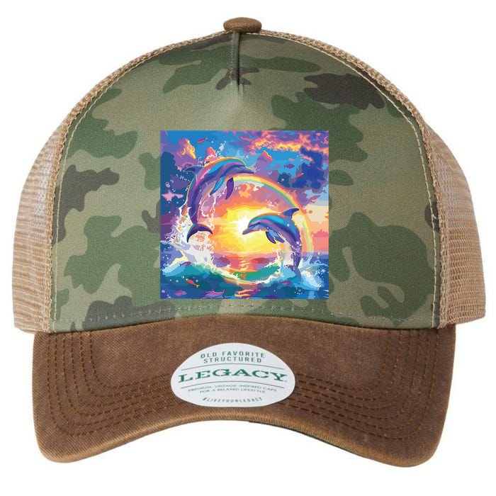 I Just Wanna Be Part Of Your Symphony Symphony Dolphin Meme Legacy Tie Dye Trucker Hat