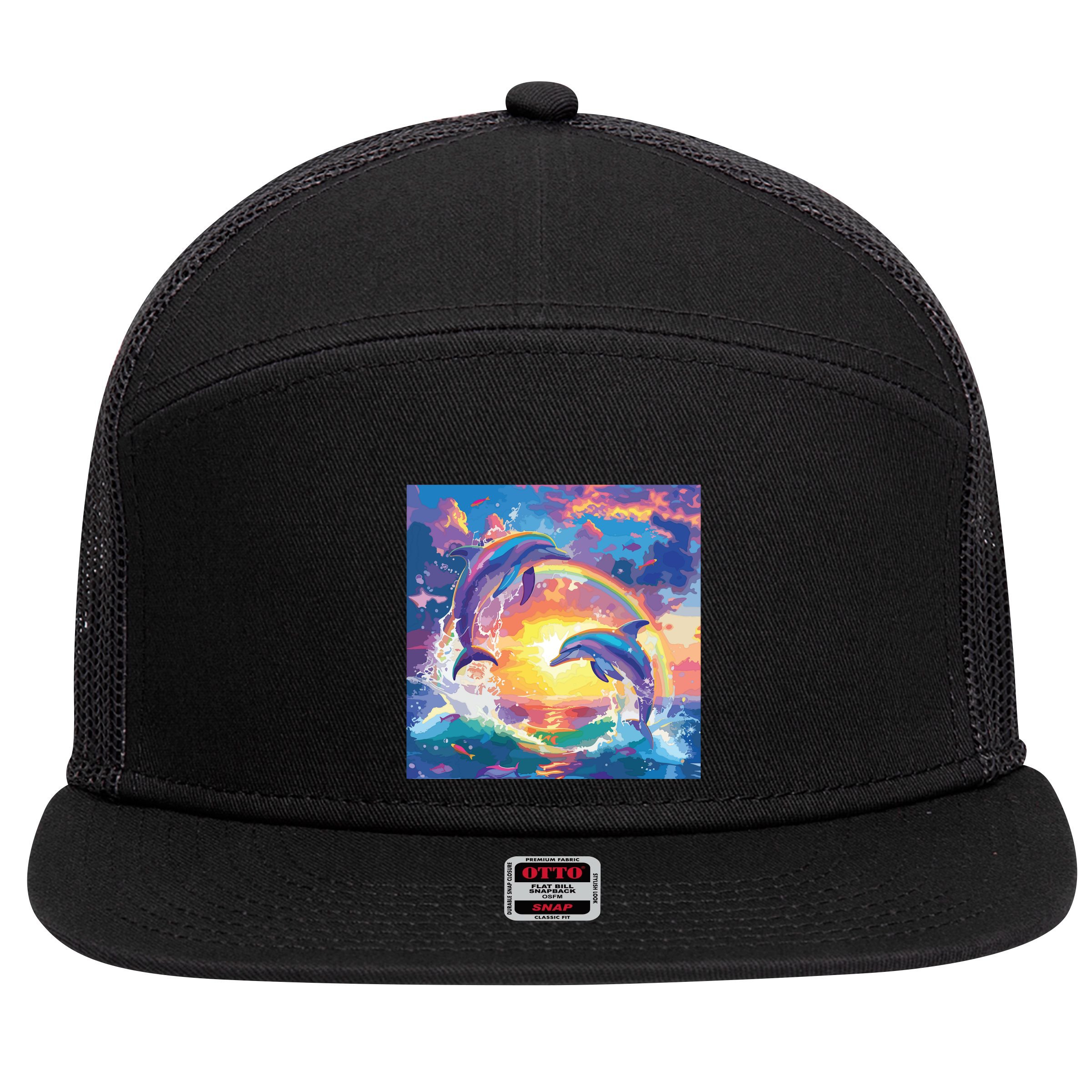 I Just Wanna Be Part Of Your Symphony Symphony Dolphin Meme 7 Panel Mesh Trucker Snapback Hat