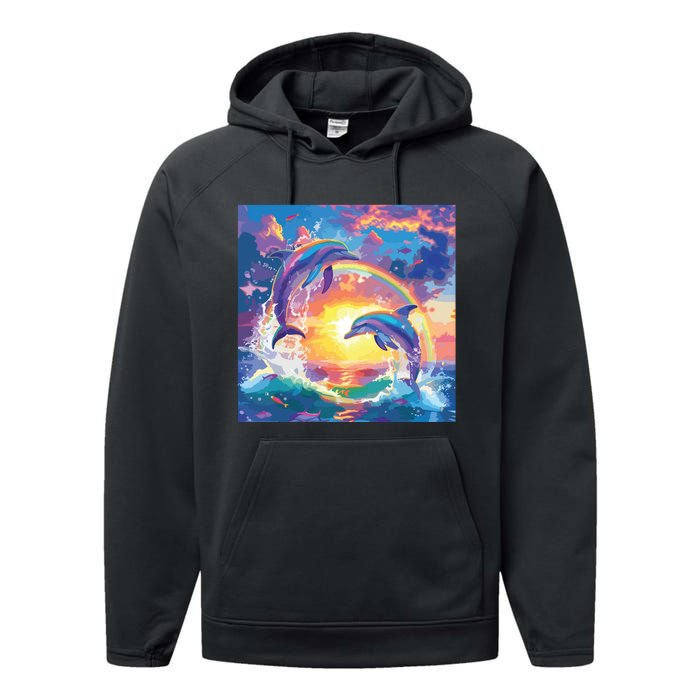 I Just Wanna Be Part Of Your Symphony Symphony Dolphin Meme Performance Fleece Hoodie