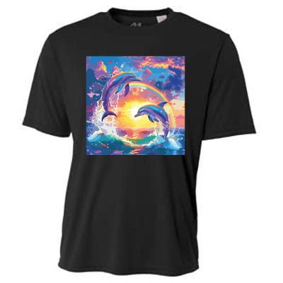 I Just Wanna Be Part Of Your Symphony Symphony Dolphin Meme Cooling Performance Crew T-Shirt