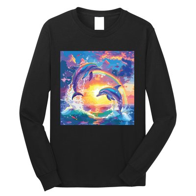 I Just Wanna Be Part Of Your Symphony Symphony Dolphin Meme Long Sleeve Shirt