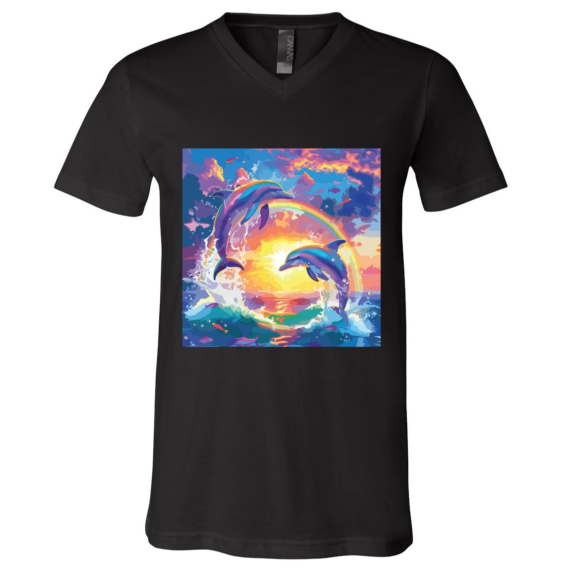 I Just Wanna Be Part Of Your Symphony Symphony Dolphin Meme V-Neck T-Shirt