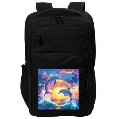 I Just Wanna Be Part Of Your Symphony Symphony Dolphin Meme Impact Tech Backpack