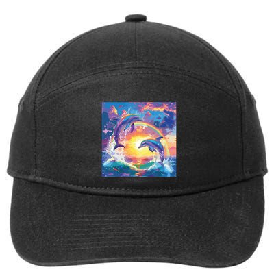 I Just Wanna Be Part Of Your Symphony Symphony Dolphin Meme 7-Panel Snapback Hat