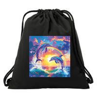 I Just Wanna Be Part Of Your Symphony Symphony Dolphin Meme Drawstring Bag