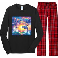 I Just Wanna Be Part Of Your Symphony Symphony Dolphin Meme Long Sleeve Pajama Set