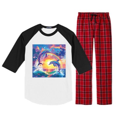 I Just Wanna Be Part Of Your Symphony Symphony Dolphin Meme Raglan Sleeve Pajama Set