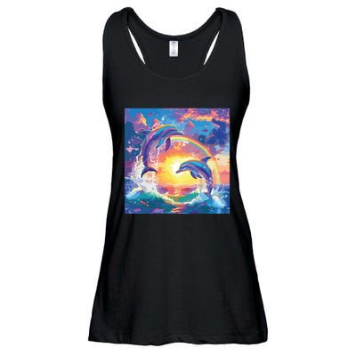 I Just Wanna Be Part Of Your Symphony Symphony Dolphin Meme Ladies Essential Flowy Tank