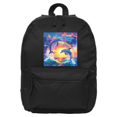 I Just Wanna Be Part Of Your Symphony Symphony Dolphin Meme 16 in Basic Backpack