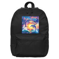 I Just Wanna Be Part Of Your Symphony Symphony Dolphin Meme 16 in Basic Backpack