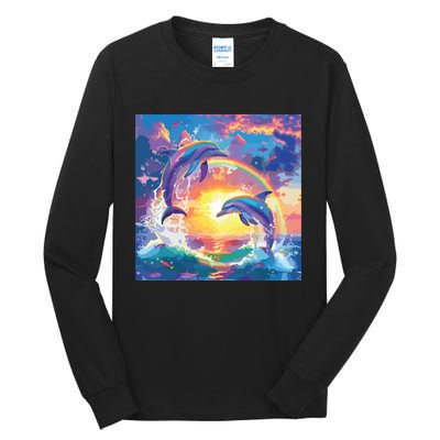 I Just Wanna Be Part Of Your Symphony Symphony Dolphin Meme Tall Long Sleeve T-Shirt