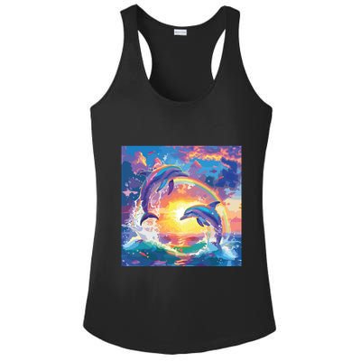 I Just Wanna Be Part Of Your Symphony Symphony Dolphin Meme Ladies PosiCharge Competitor Racerback Tank
