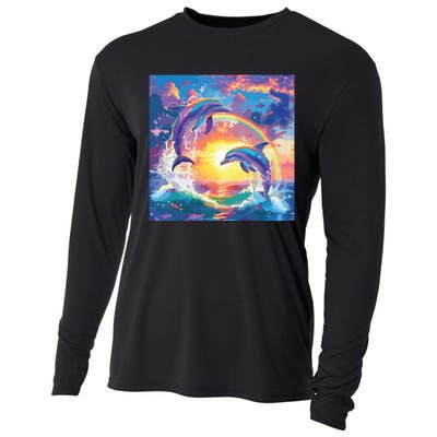 I Just Wanna Be Part Of Your Symphony Symphony Dolphin Meme Cooling Performance Long Sleeve Crew