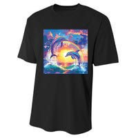 I Just Wanna Be Part Of Your Symphony Symphony Dolphin Meme Performance Sprint T-Shirt