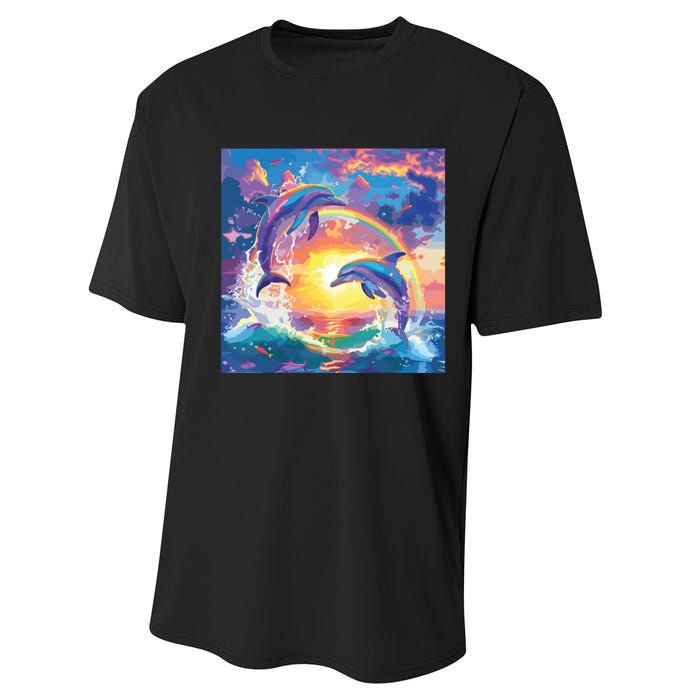 I Just Wanna Be Part Of Your Symphony Symphony Dolphin Meme Performance Sprint T-Shirt