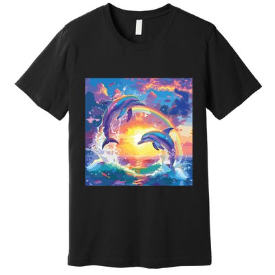 I Just Wanna Be Part Of Your Symphony Symphony Dolphin Meme Premium T-Shirt