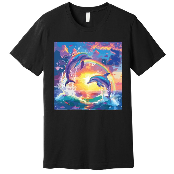 I Just Wanna Be Part Of Your Symphony Symphony Dolphin Meme Premium T-Shirt