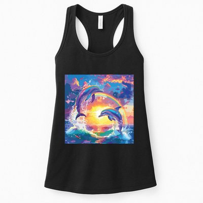 I Just Wanna Be Part Of Your Symphony Symphony Dolphin Meme Womens Tank Top