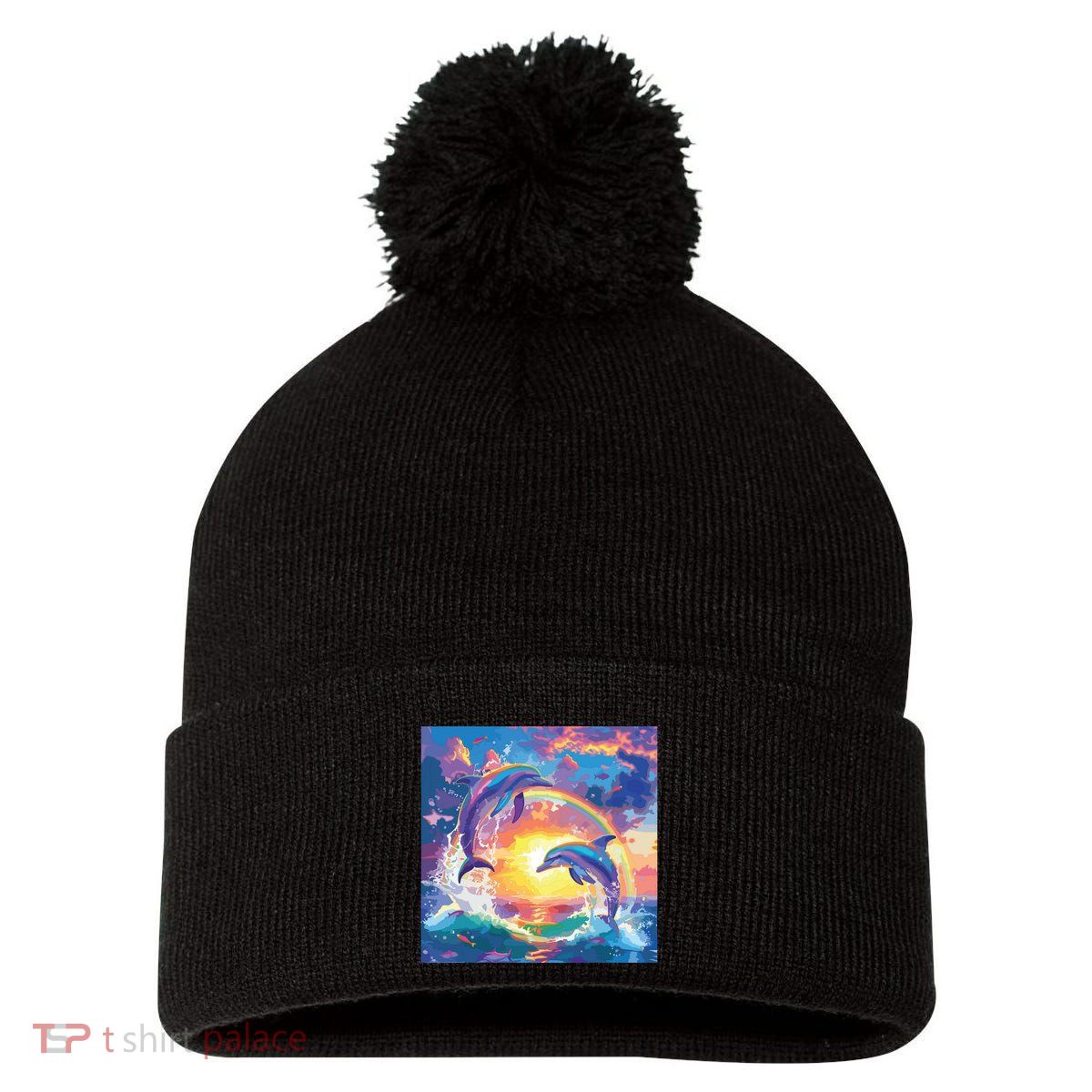I Just Wanna Be Part Of Your Symphony Symphony Dolphin Meme Pom Pom 12in Knit Beanie