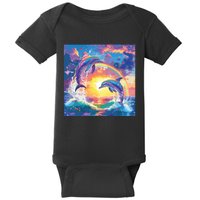 I Just Wanna Be Part Of Your Symphony Symphony Dolphin Meme Baby Bodysuit