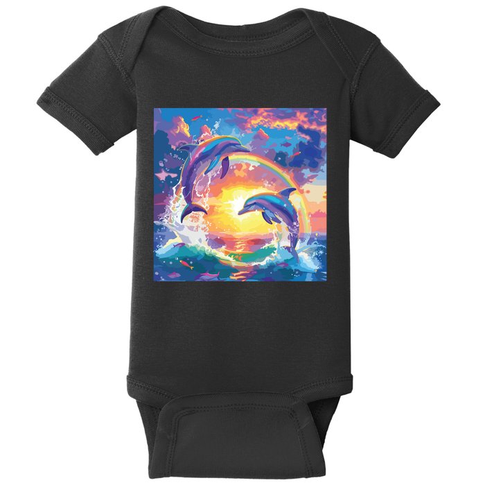 I Just Wanna Be Part Of Your Symphony Symphony Dolphin Meme Baby Bodysuit