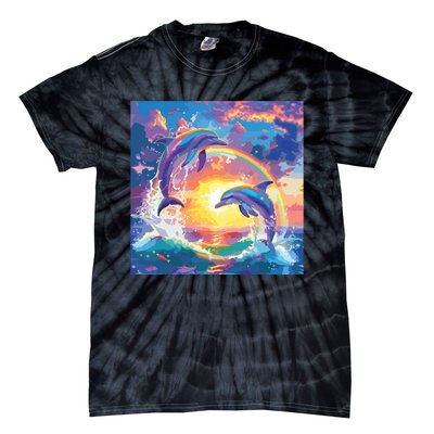 I Just Wanna Be Part Of Your Symphony Symphony Dolphin Meme Tie-Dye T-Shirt