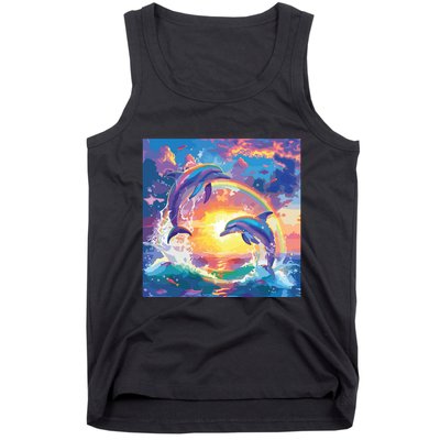 I Just Wanna Be Part Of Your Symphony Symphony Dolphin Meme Tank Top