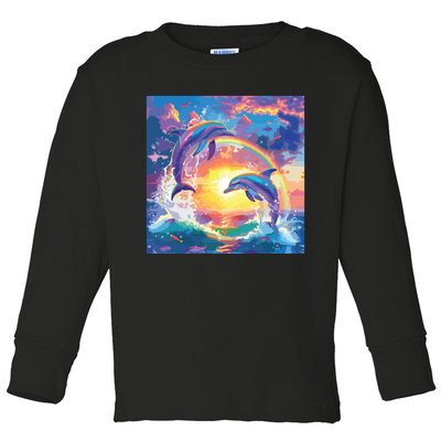 I Just Wanna Be Part Of Your Symphony Symphony Dolphin Meme Toddler Long Sleeve Shirt