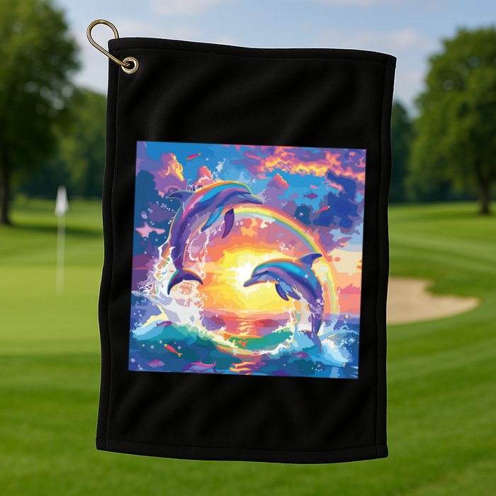 I Just Wanna Be Part Of Your Symphony Symphony Dolphin Meme Golf Towel