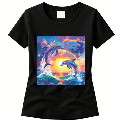 I Just Wanna Be Part Of Your Symphony Symphony Dolphin Meme Womens T-Shirt