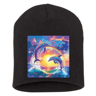 I Just Wanna Be Part Of Your Symphony Symphony Dolphin Meme Short Acrylic Beanie