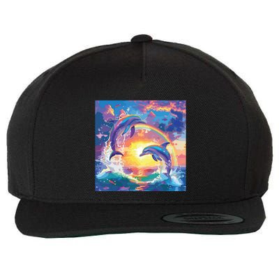 I Just Wanna Be Part Of Your Symphony Symphony Dolphin Meme Wool Snapback Cap