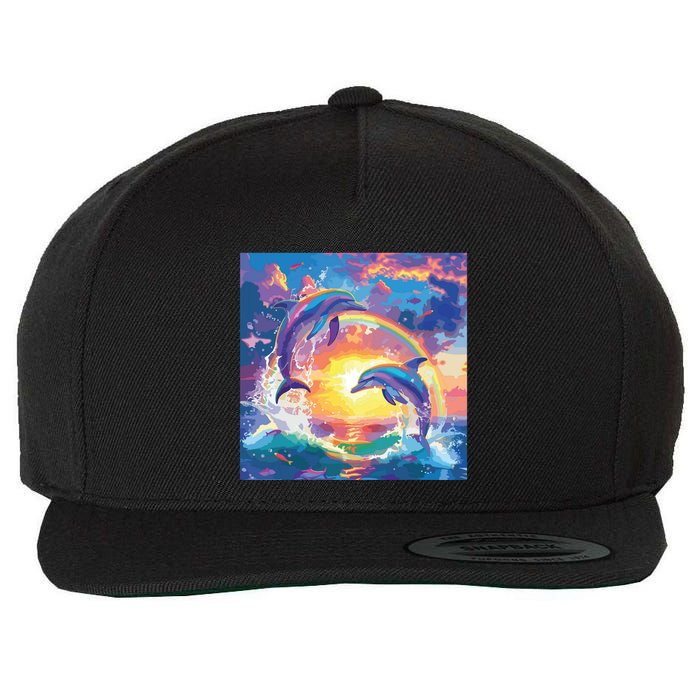 I Just Wanna Be Part Of Your Symphony Symphony Dolphin Meme Wool Snapback Cap