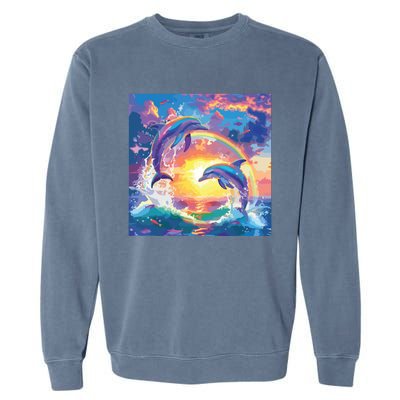 I Just Wanna Be Part Of Your Symphony Symphony Dolphin Meme Garment-Dyed Sweatshirt