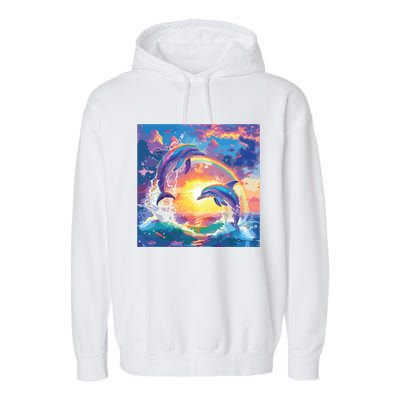 I Just Wanna Be Part Of Your Symphony Symphony Dolphin Meme Garment-Dyed Fleece Hoodie