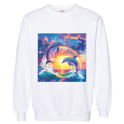 I Just Wanna Be Part Of Your Symphony Symphony Dolphin Meme Garment-Dyed Sweatshirt