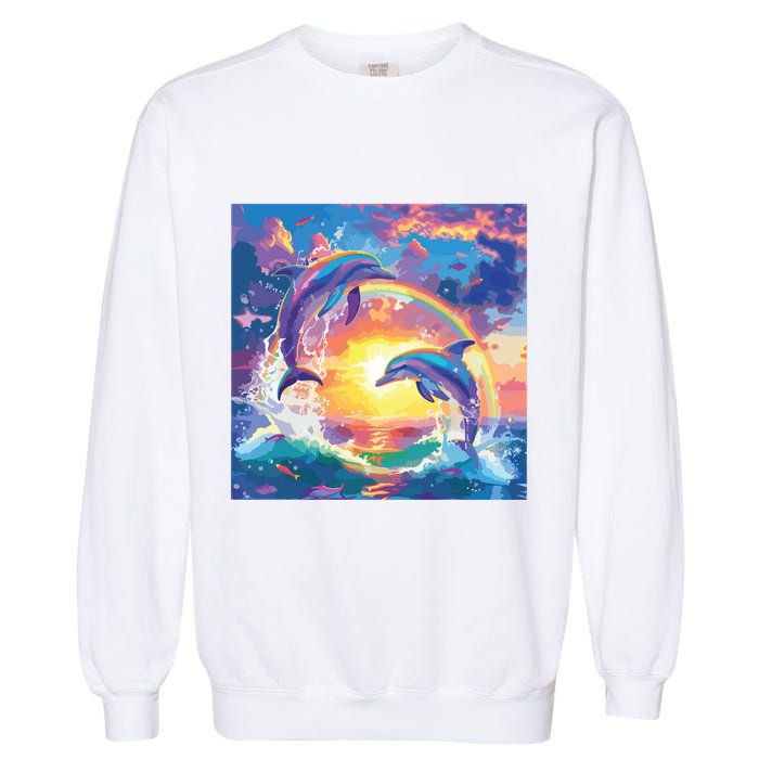 I Just Wanna Be Part Of Your Symphony Symphony Dolphin Meme Garment-Dyed Sweatshirt