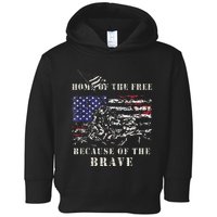 Iwo Jima WWII Veteran Memorial Day USA Flag Army Patriotic Toddler Hoodie