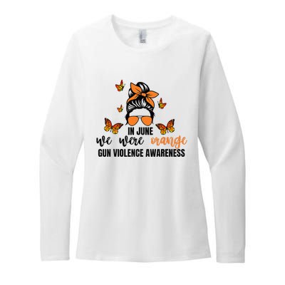 In June We Wear Orange Gun Violence Awareness Day Womens CVC Long Sleeve Shirt