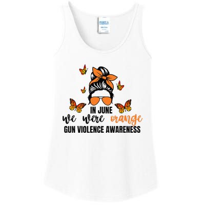 In June We Wear Orange Gun Violence Awareness Day Ladies Essential Tank