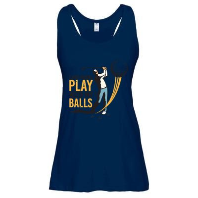 I Just Wanna Play with My Balls | Golfers Funny Golf Ladies Essential Flowy Tank