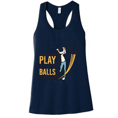 I Just Wanna Play with My Balls | Golfers Funny Golf Womens Tank Top