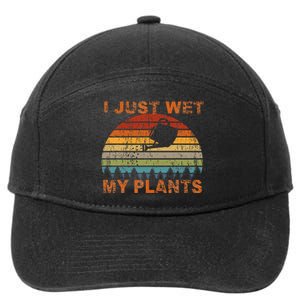 I Just Wet My Plants Gardening 7-Panel Snapback Hat