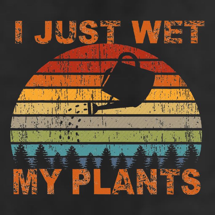 I Just Wet My Plants Gardening Adult Drive Performance Visor